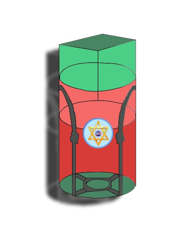 Drum Bag Skirt Top / Flat Bottom